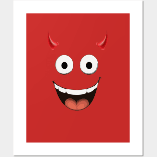 Look Im A Devil! No A Demon! No An Ogre! Funny Red Posters and Art